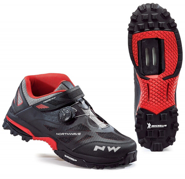 Northwave Enduro Mid - black/red