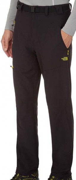 The North Face Mens Paseo Pant - tnf black/ acid yellow