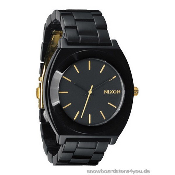 Nixon Time Teller Acetate -all black / gold