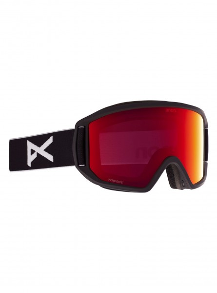 Anon Relapse Goggle + Bonusglas- Black/Preceive Sunny Red
