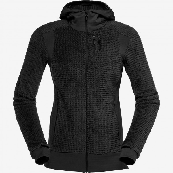 Norrona Lofoten Alpha 120 Zip Hoodie Women - caviar