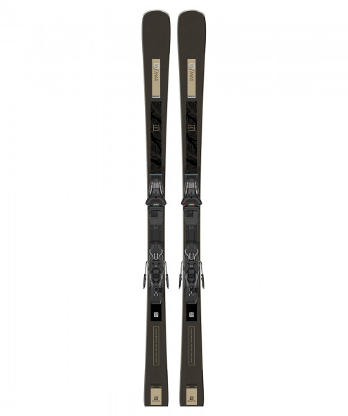 Ski Set Salomon E S/Max W X7 Ti + Bindung M10 GW - dark grey/beige