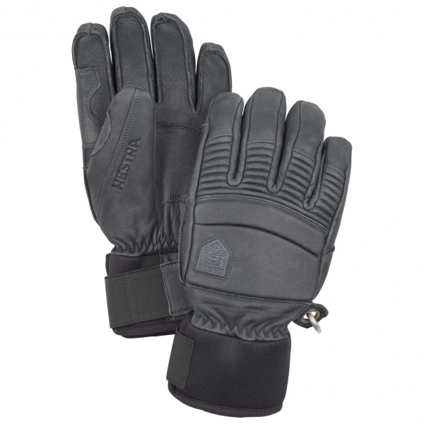 Hestra Leather Fall Line 5 Finger Glove - grey