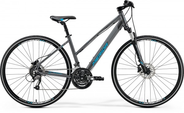 Merida Crossway 40-D Lady - dunkelsilber/blau