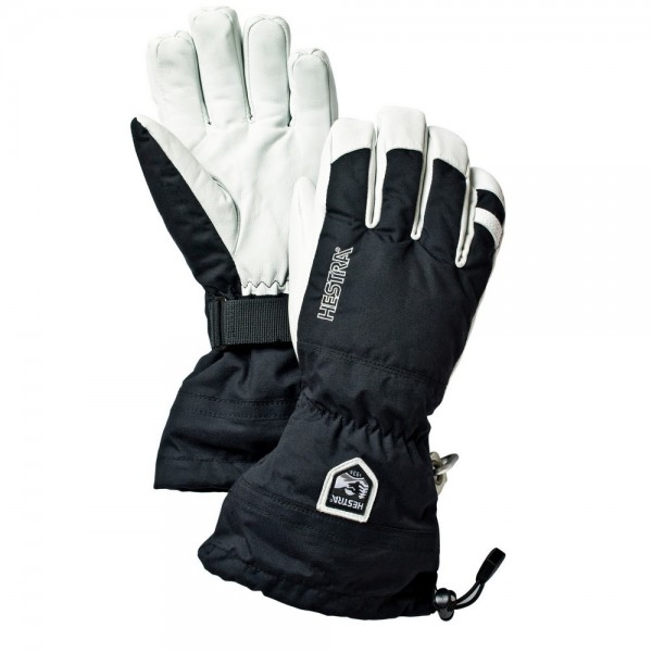 Hestra Army Leather Heli Ski 5 Finger Glove -black