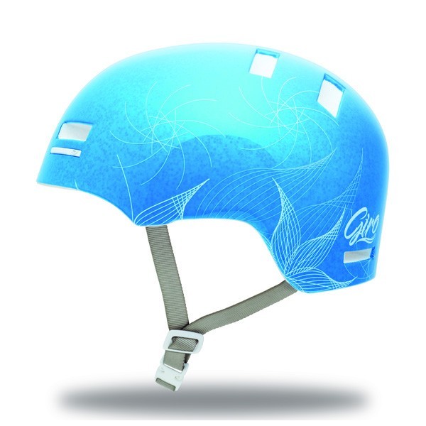 Giro Helm Section -transparent blue tech flowers