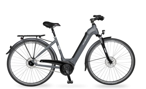 E-Bike Velo de Ville AEB 990 Intube Allround 5-Gang Nexus Freilauf - stone basalt