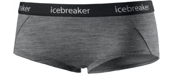 Icebreaker Wmns Sprite Hot Pants- gritstone hthr/black