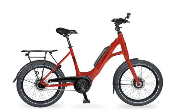 E-Bike Velo de Ville KEB 800 Kompakt 5-Gang Nexus Rücktritt - wine red