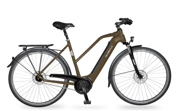 E-Bike Velo de Ville AEB 990 Intube Allround 5-Gang Nexus Freilauf - mocca brown